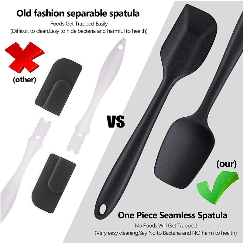 Spatulas Silicone Heat Resistant Set Baking Utensils For Cooking And Mixing Silicone Spatula Set